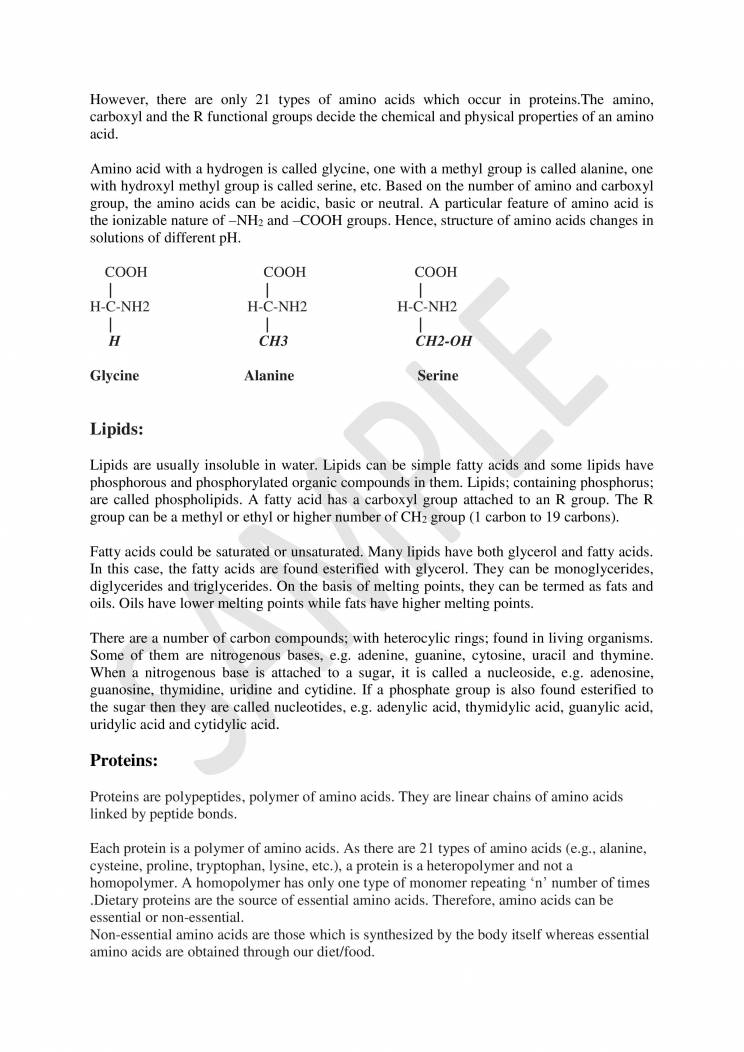 Biomolecules Notes LearnPick India