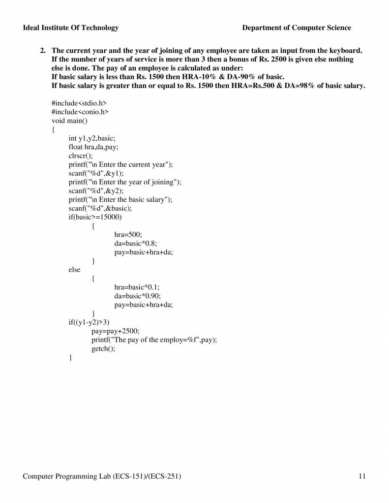 Familiarization With Computer And The Environment And Execution Of ...