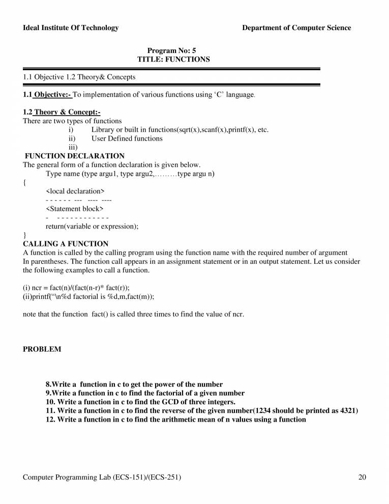 Familiarization With Computer And The Environment And Execution Of ...