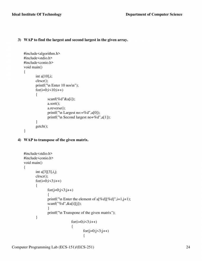 Familiarization With Computer And The Environment And Execution Of ...