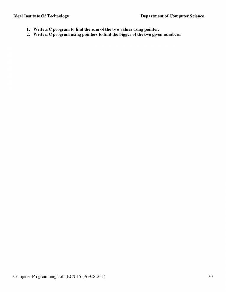 Familiarization With Computer And The Environment And Execution Of ...