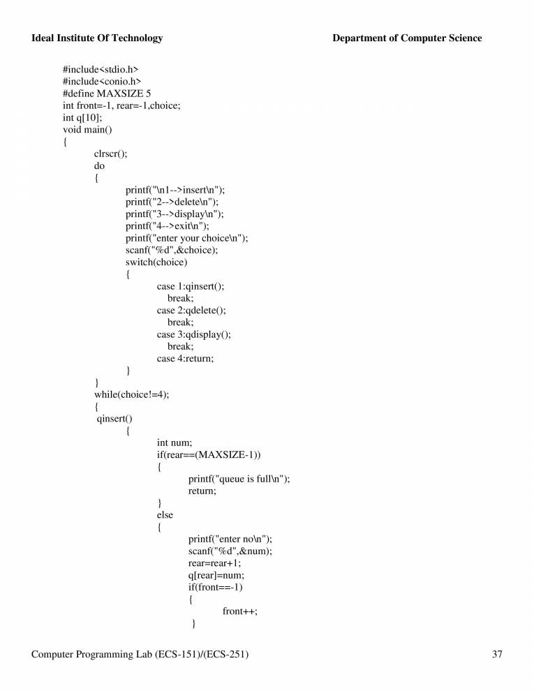 Familiarization With Computer And The Environment And Execution Of ...