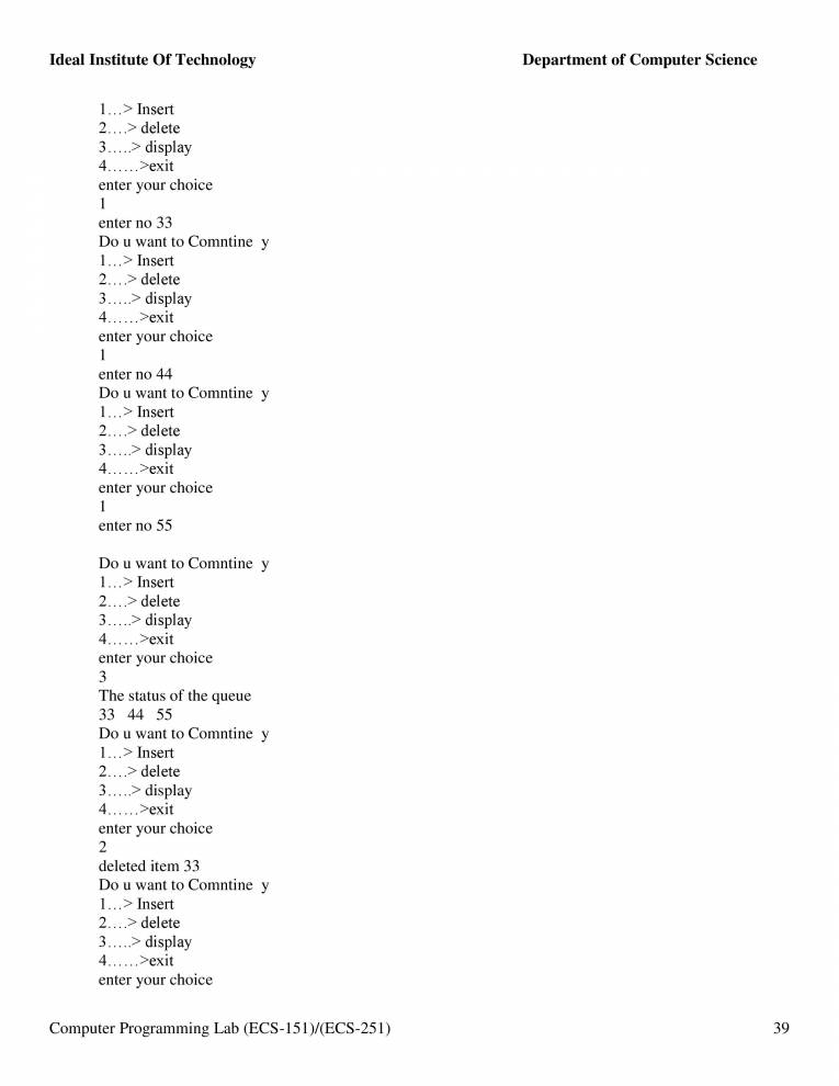 Familiarization With Computer And The Environment And Execution Of ...