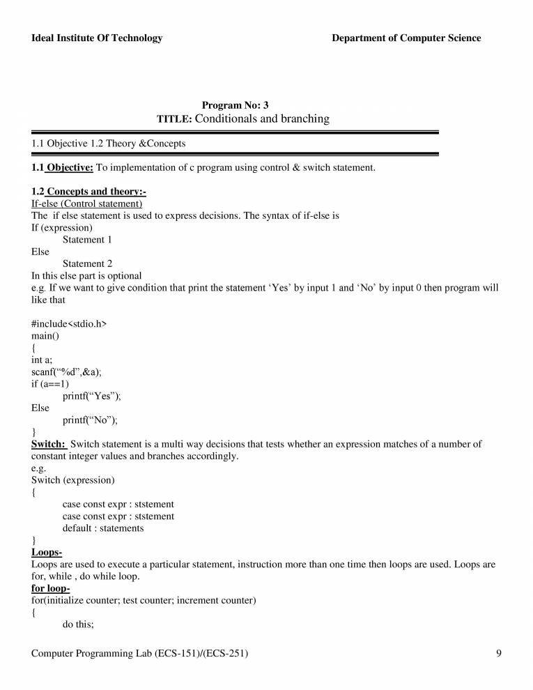 Familiarization With Computer And The Environment And Execution Of ...