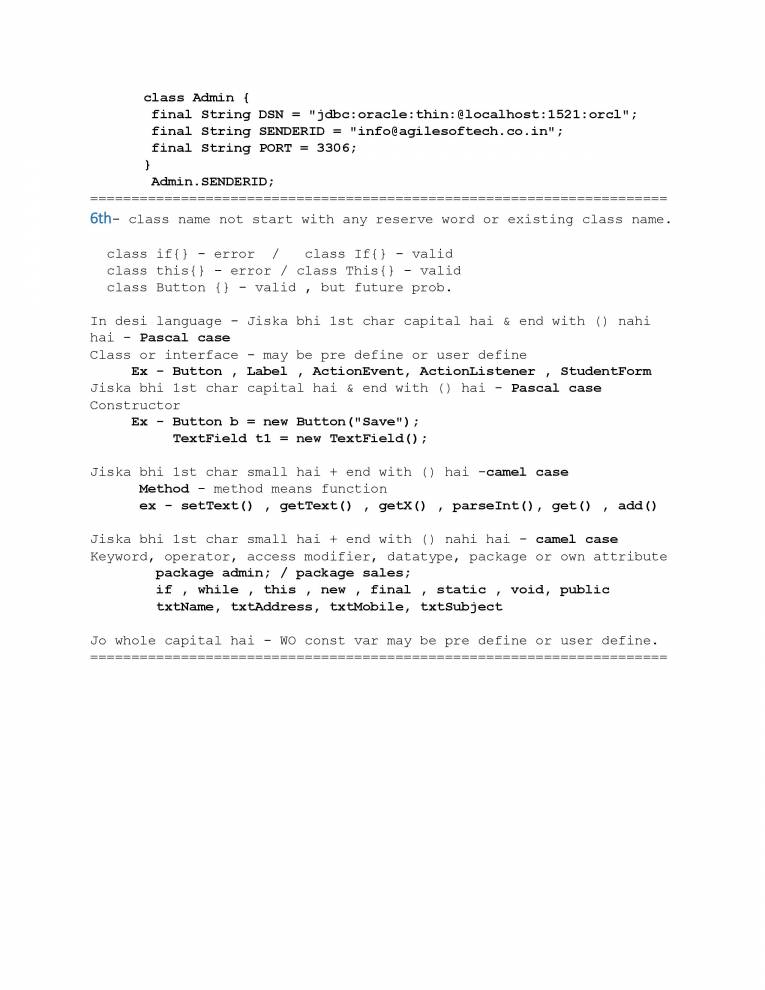Java - Notes - LearnPick India