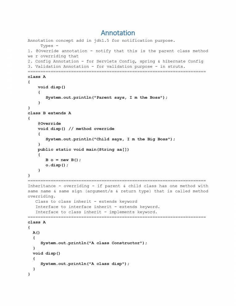 Java - Notes - LearnPick India