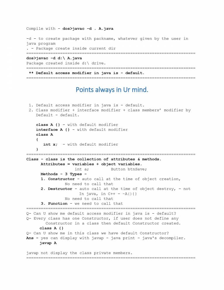 Java - Notes - LearnPick India