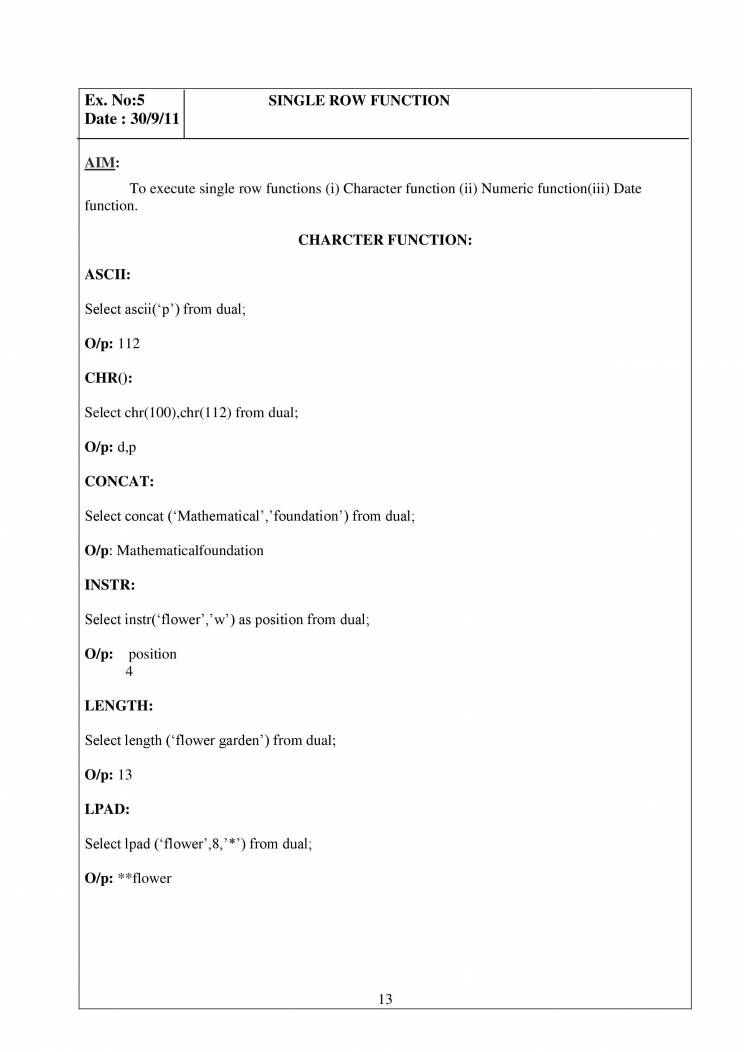 DBMS Lab Manual Notes LearnPick India