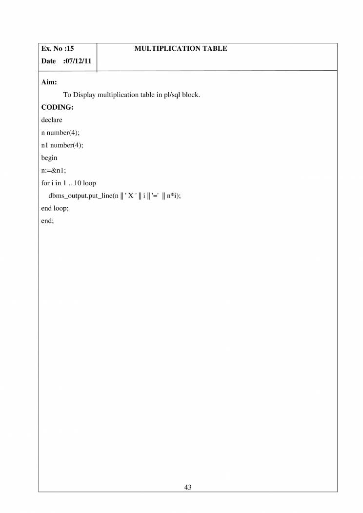 DBMS Lab Manual Notes LearnPick India