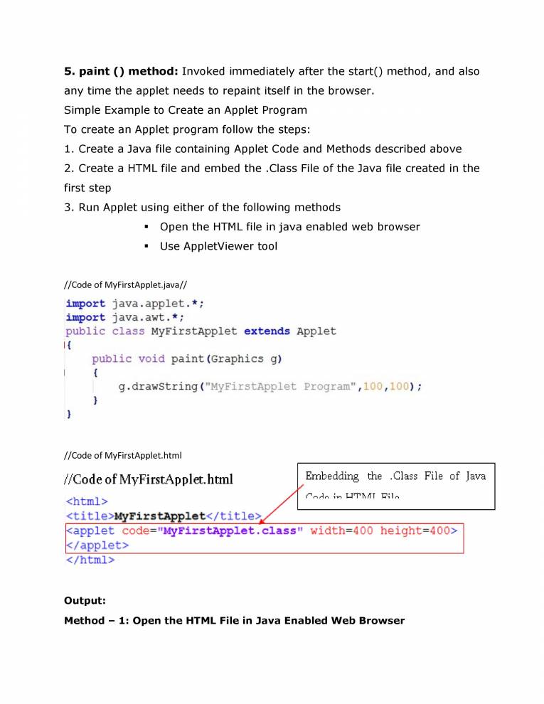 Java Notes - Notes - LearnPick India