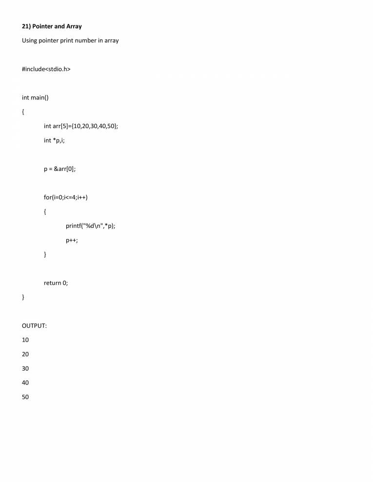 C Notes - Notes - LearnPick India