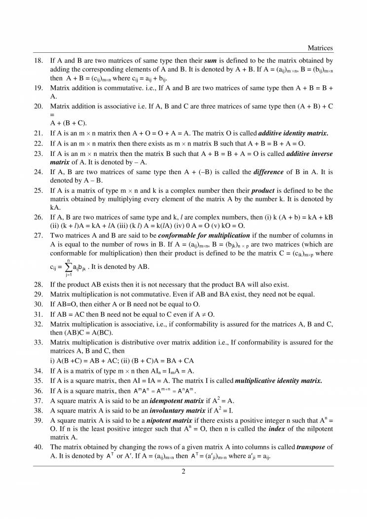Engineering Mathematics - Notes - LearnPick India
