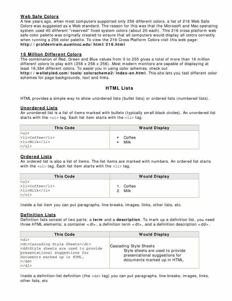 HTML - Notes - LearnPick India
