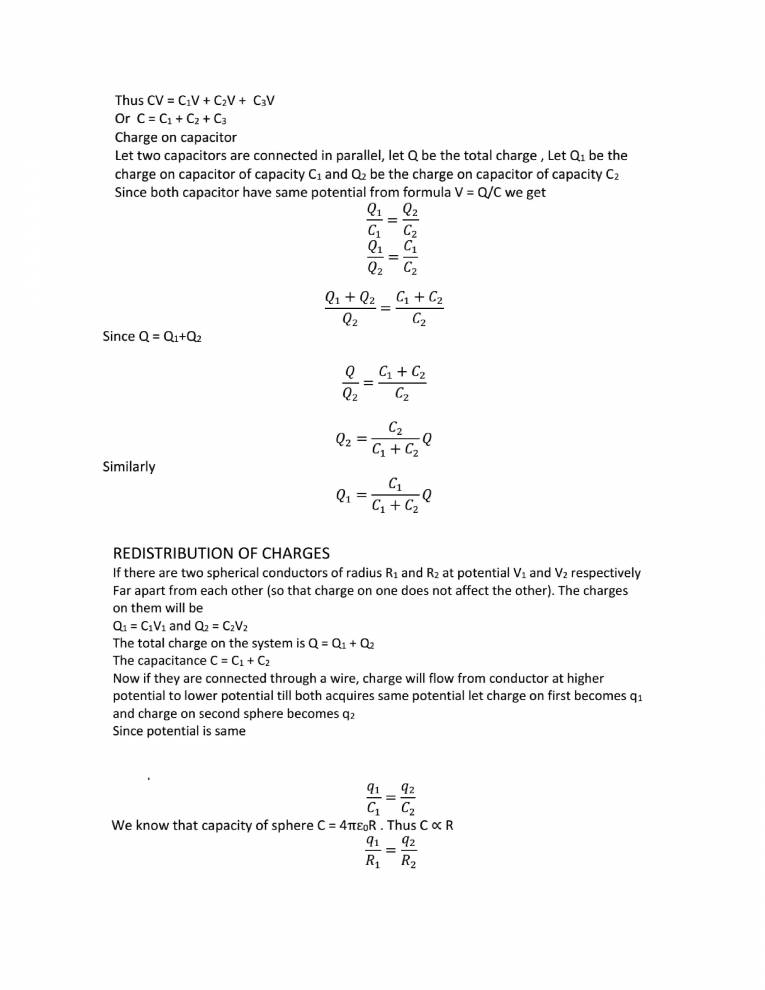 Capacitance Notes LearnPick India