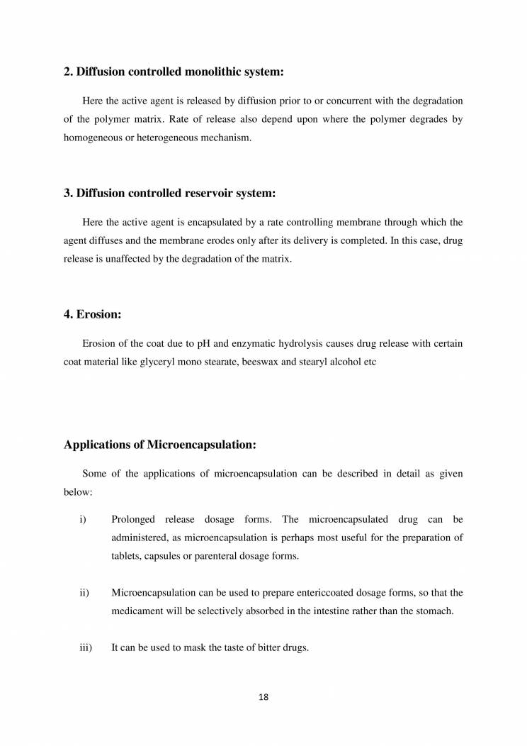 Microencapsulation For B.Pharm Students - Notes - LearnPick India