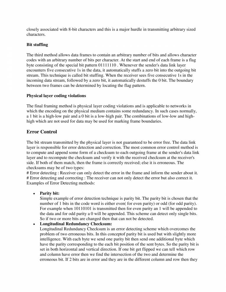 NETWORKING Data Link Layer Notes LearnPick India