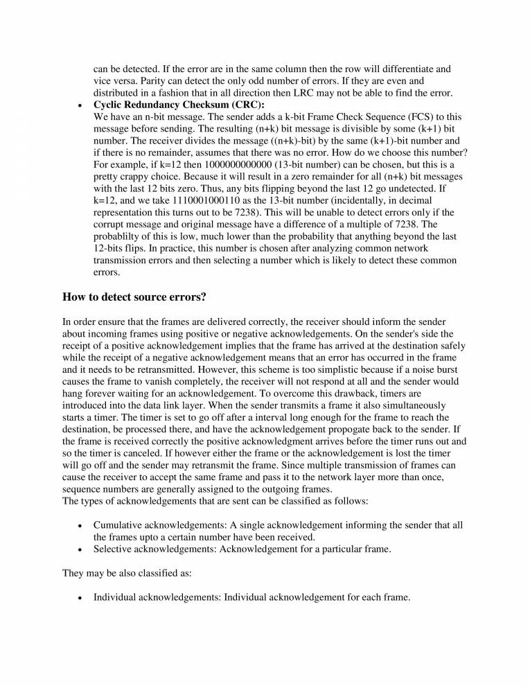 NETWORKING Data Link Layer Notes LearnPick India