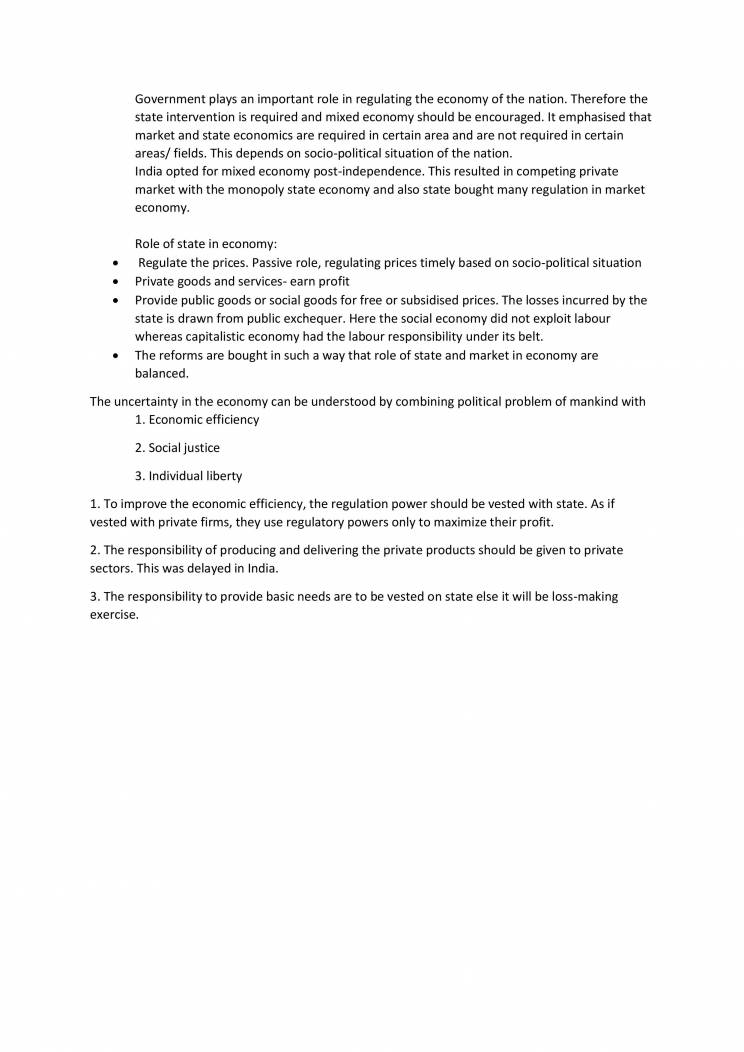 A Brief Introduction To Economy - Notes - LearnPick India