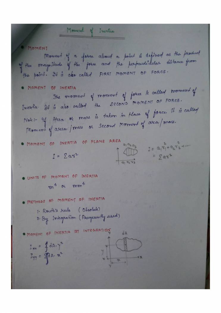 moment of inertia definition in engineering mechanics