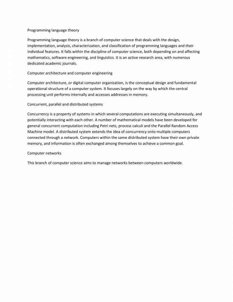 Computer Science Introduction - Notes - LearnPick India