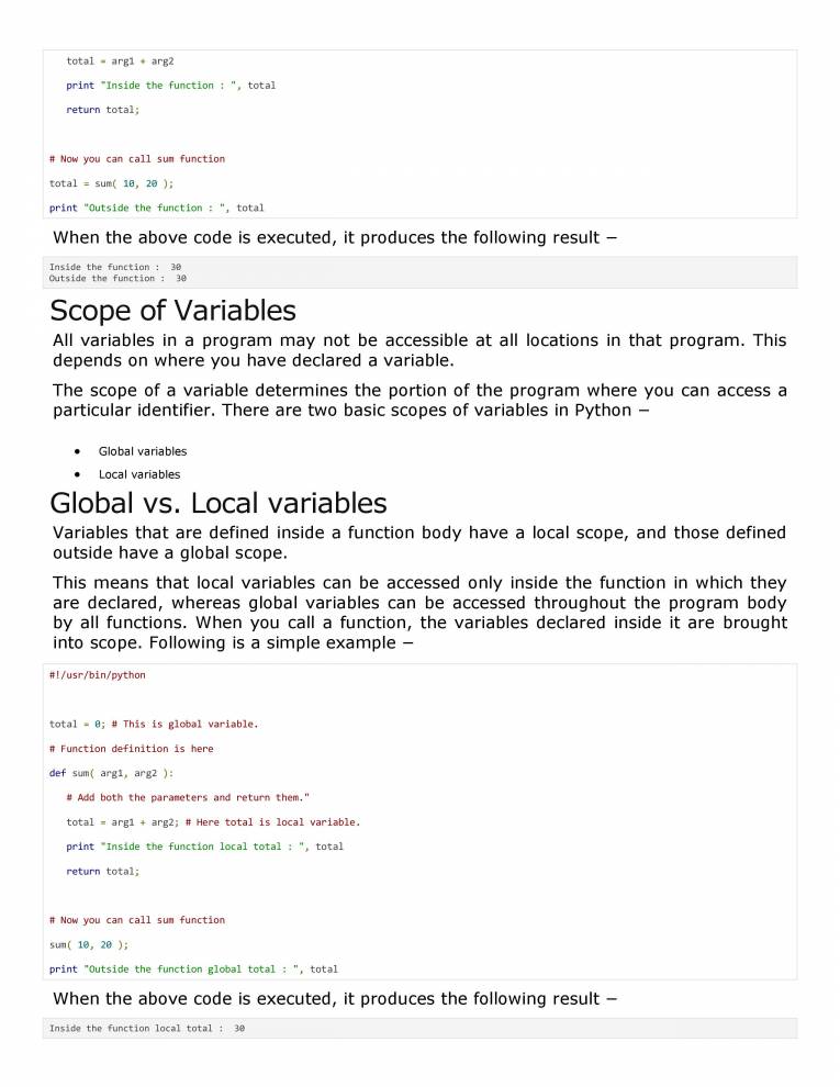 Core Python - Notes - LearnPick India