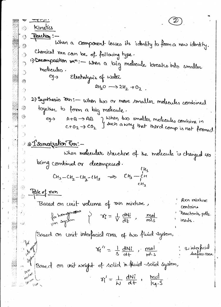 Chemical Engineering Notes - Notes - LearnPick India