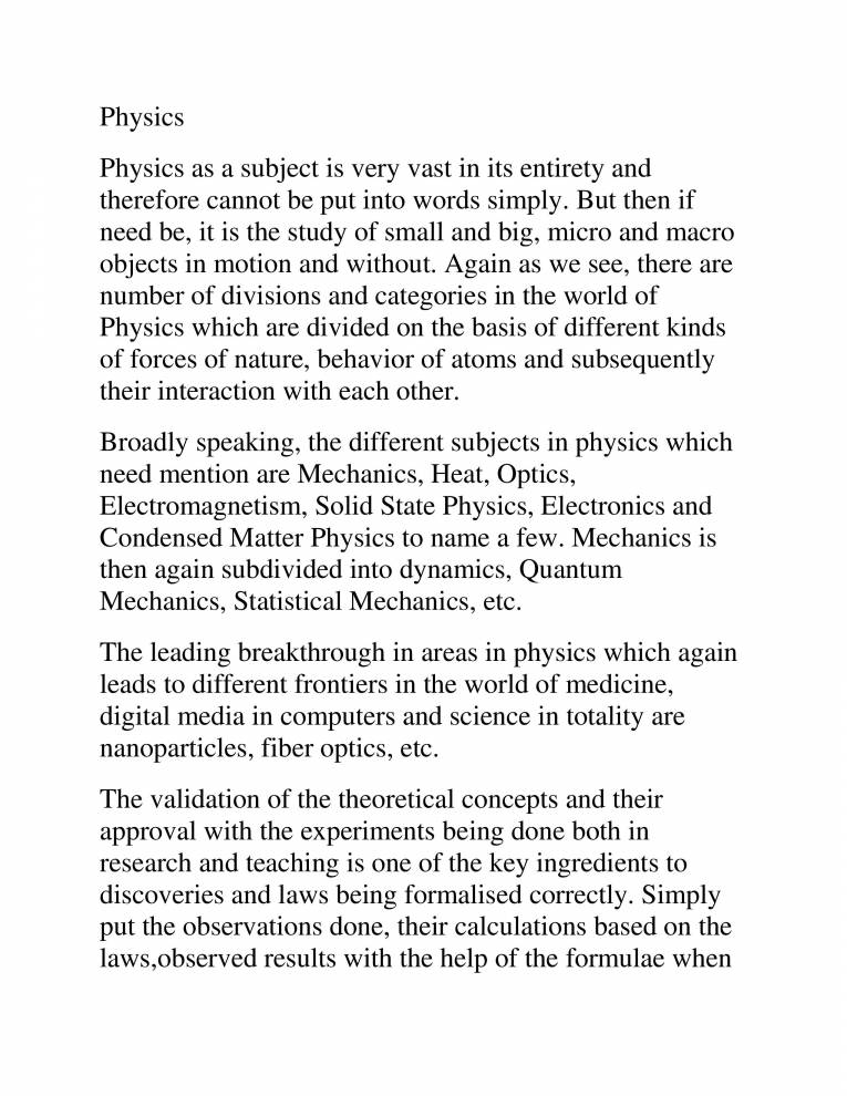 Notes On How Physics Effects In Human Life Notes LearnPick India