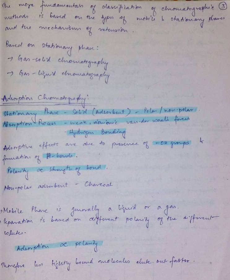 Notes On Chromatography Notes LearnPick India