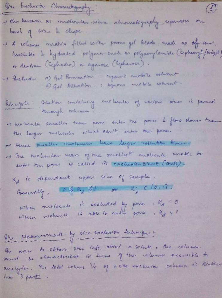Notes On Chromatography Notes LearnPick India