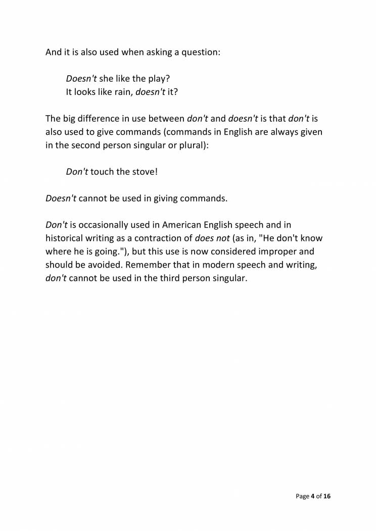 All About Do, Does, Did, Done, Don't - Notes - LearnPick India