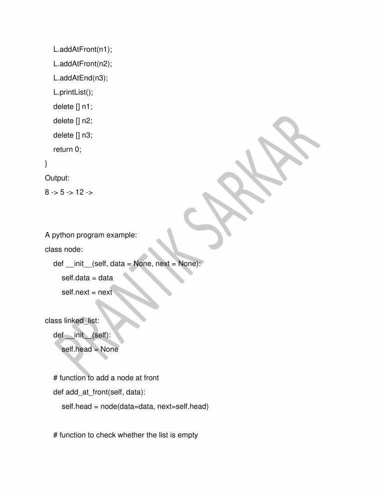 Notes On Data Structure - Notes - LearnPick India