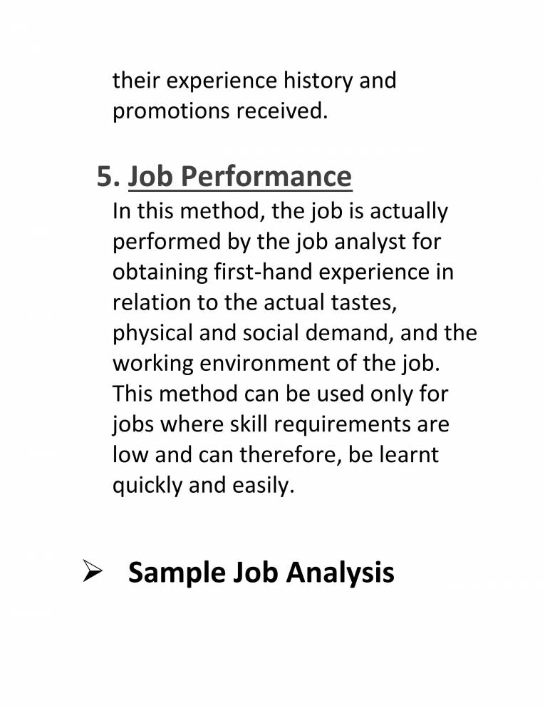 Job Analysis Notes Note On Job Analysis - Notes - LearnPick India