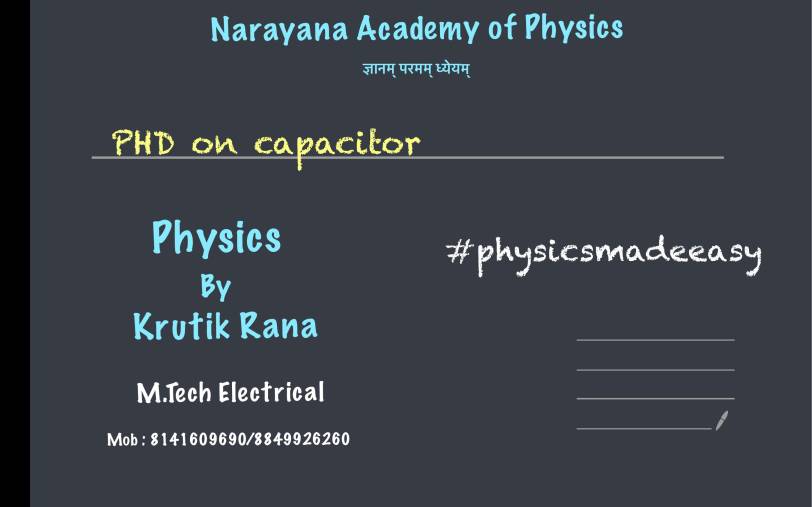 Note On Electrostatic Capacitor Notes LearnPick India