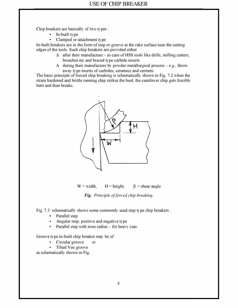 Chip Breaker Notes LearnPick India