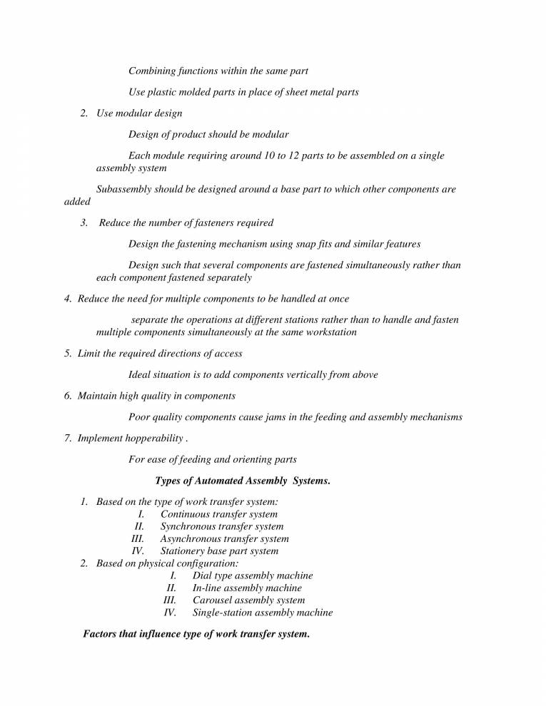 Assembly System - Notes - LearnPick India