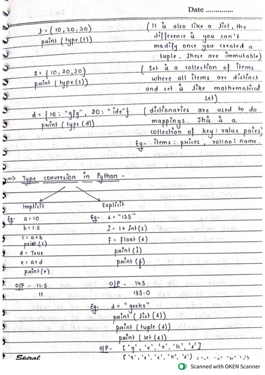 Phython programming - Notes - LearnPick India
