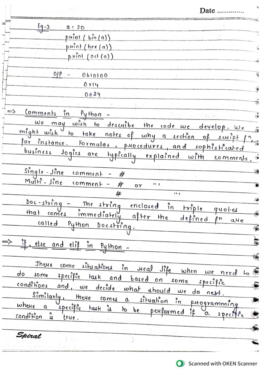 Phython programming - Notes - LearnPick India