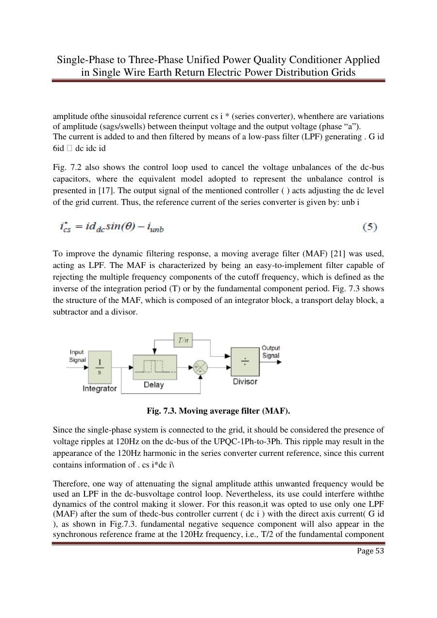 Signle phase to three phase unified power quality conditioner Notes LearnPick India