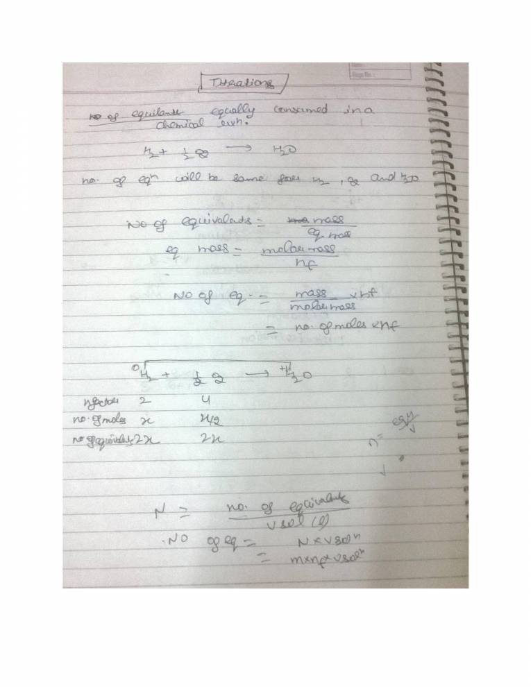 Titration Notes LearnPick India