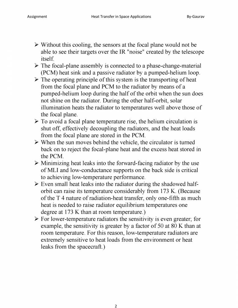 Short Notes On Space Borne Cooling System Notes LearnPick India