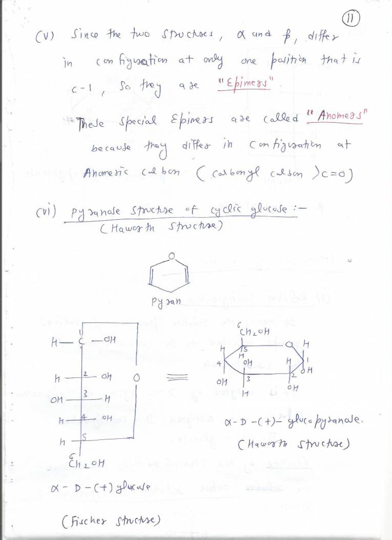 Carbohydrate Chemistry Notes LearnPick India