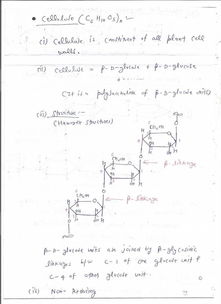 Carbohydrate Chemistry Notes LearnPick India