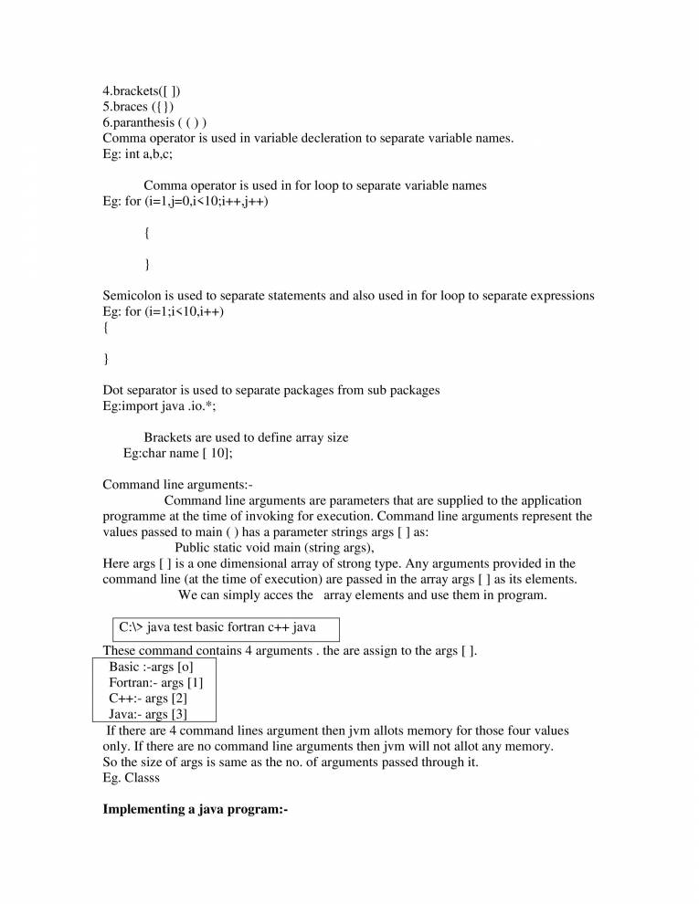 Java - Notes - LearnPick India