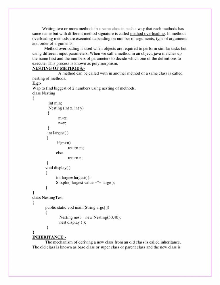 Java - Notes - LearnPick India