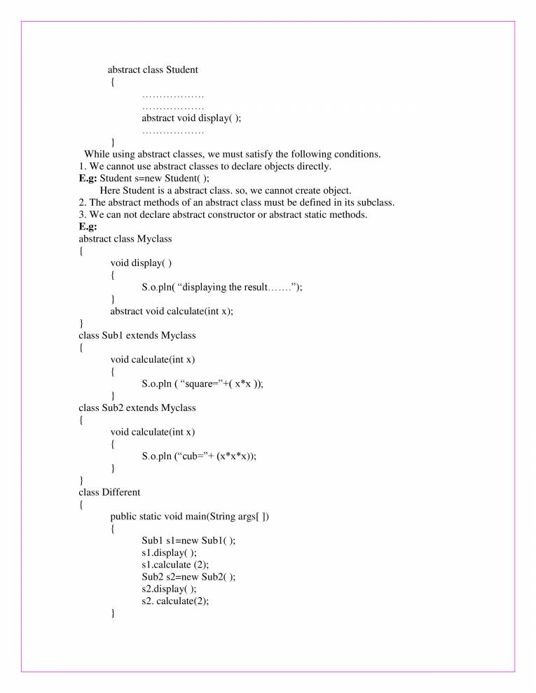 Java - Notes - LearnPick India