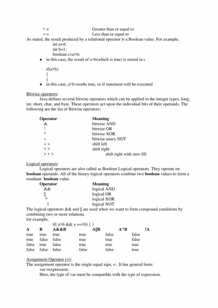 Java - Notes - LearnPick India