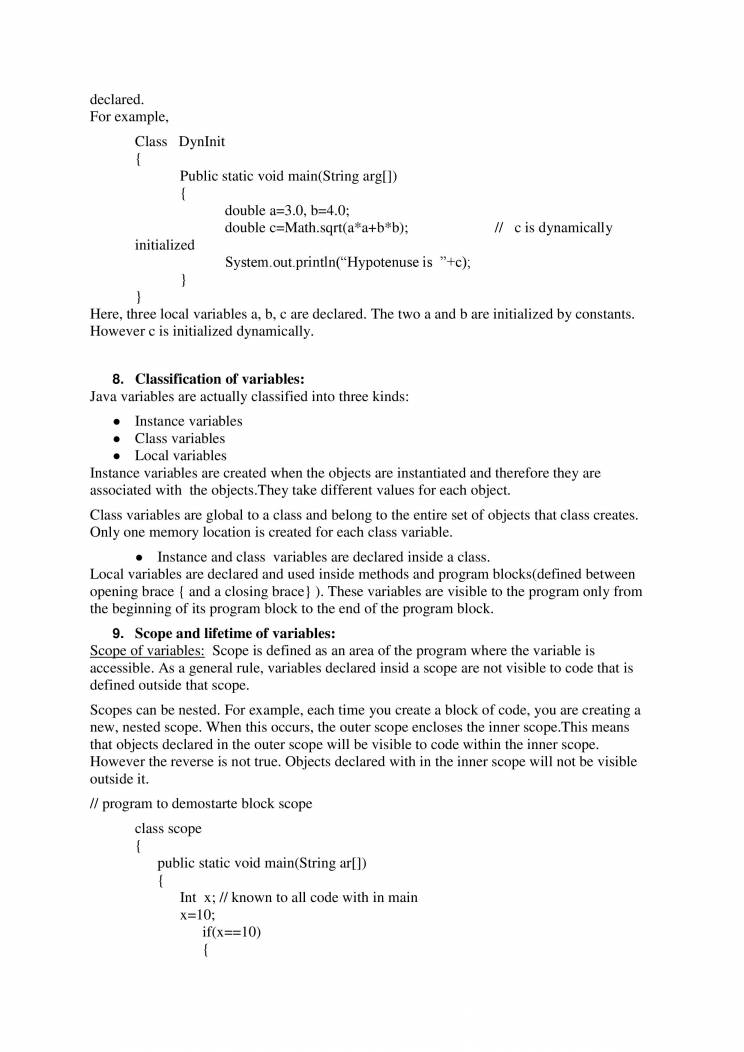 Java Notes LearnPick India