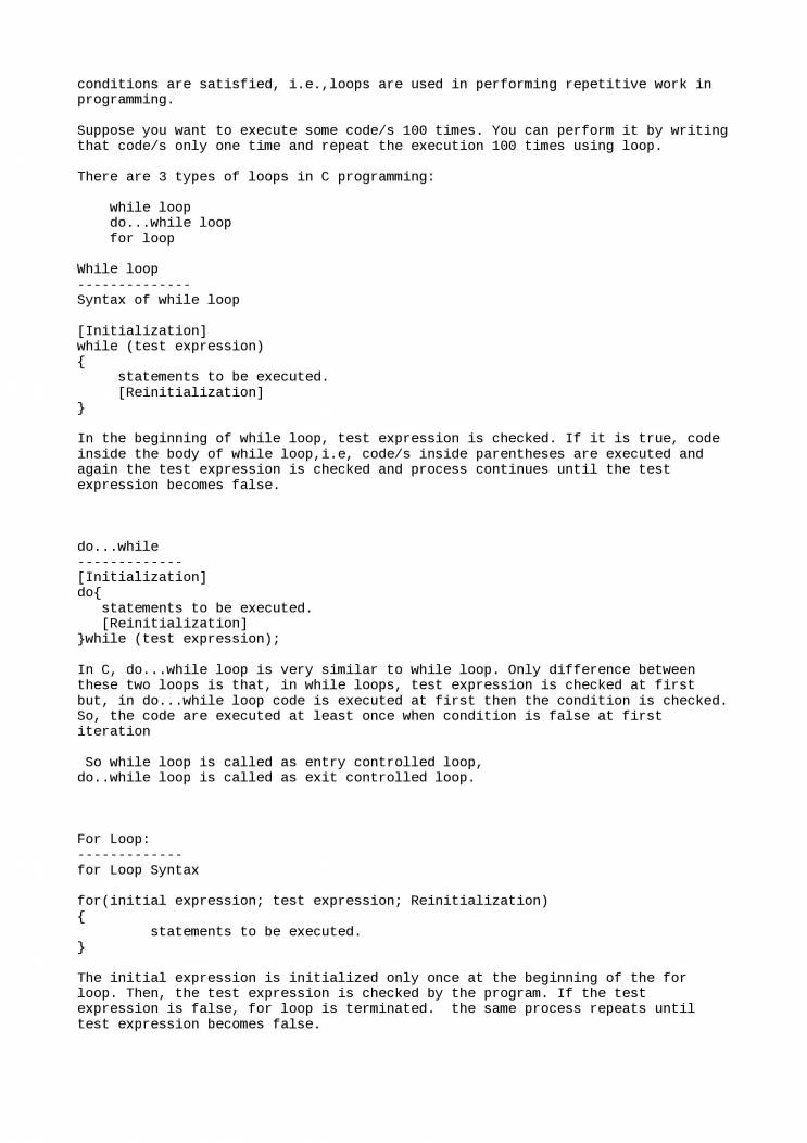 Programming In C - Notes - LearnPick India