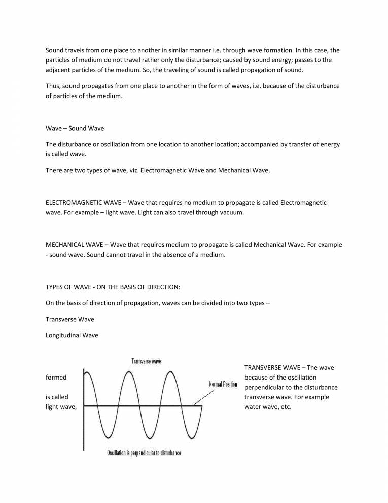 Sound - Notes - LearnPick India
