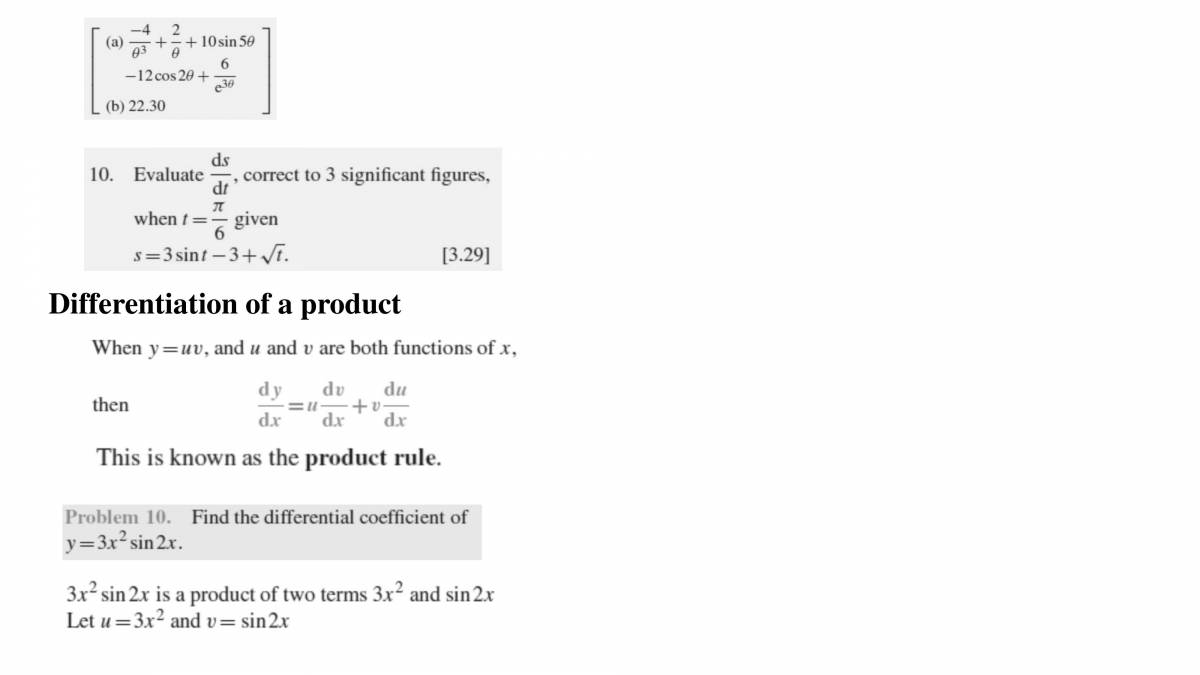 Differential Calculus Basic Calculus Rules Problem Solving Notes